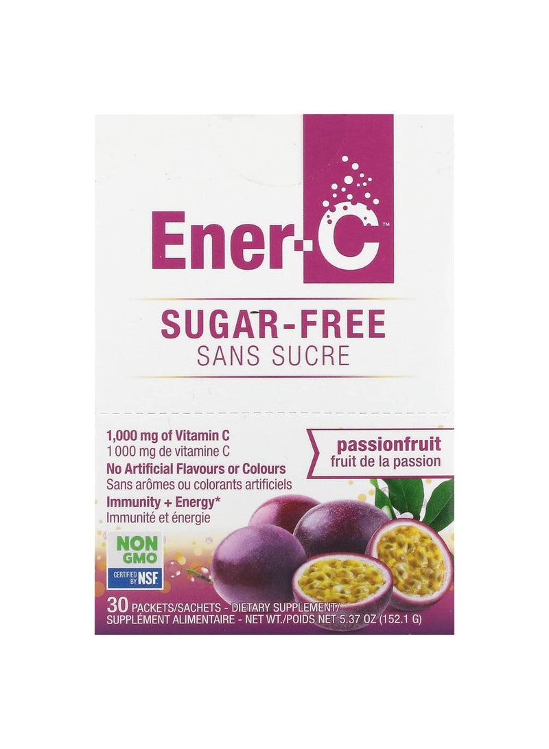 Vitamin C, Multivitamin Drink Mix, Sugar Free Passion Fruit, 1,000 mg, 30 Packets, 0.2 oz (5.07 g) Each